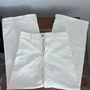 Universal Thread women’s cream sailor wide leg jeans.